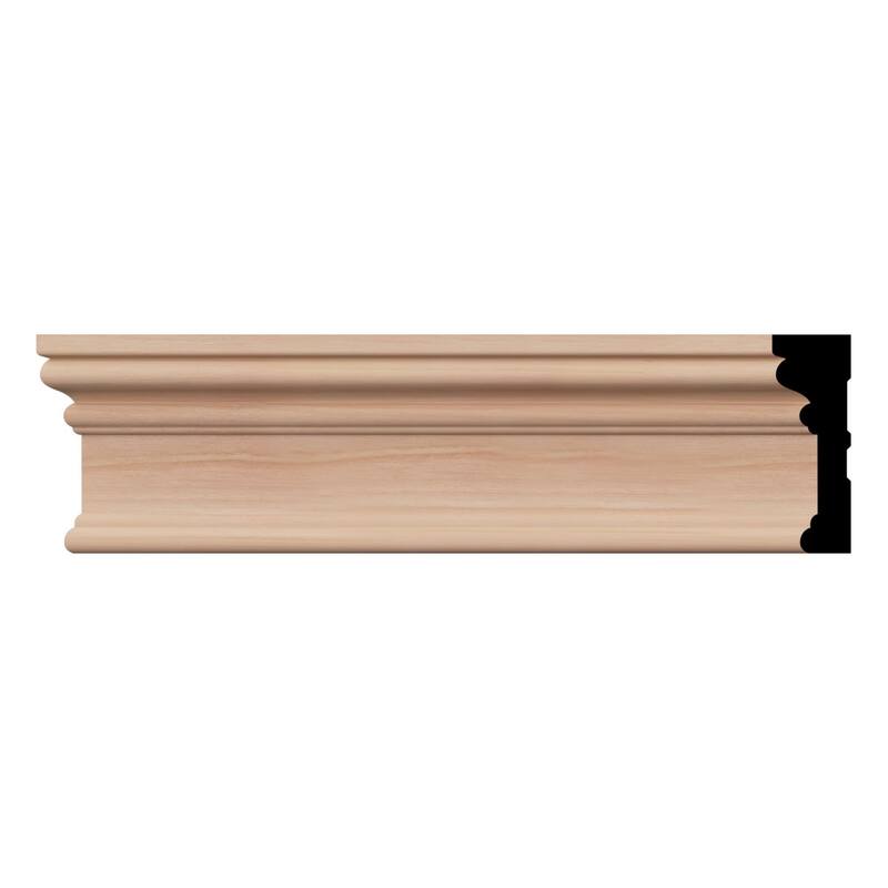 BRB3:11/16-in D x 2-1/4-in W x 96-in L Americraft Solid Hardwood Stain Grade Baby Howe Casing Moulding - Cherry