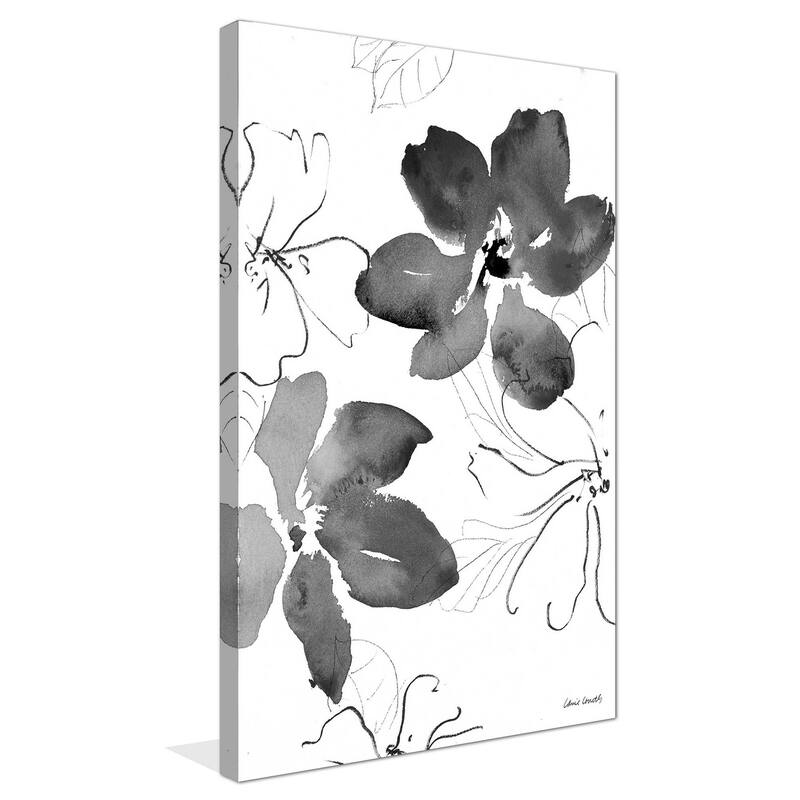 "Into Summer Black and White I" Print on Canvas