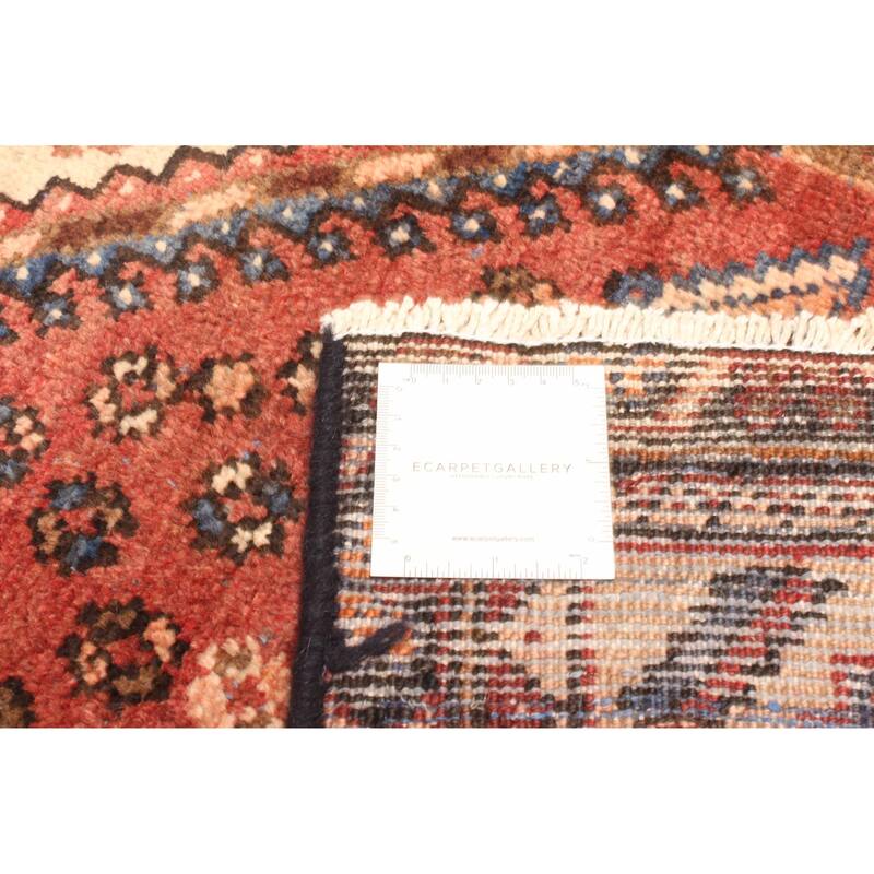 ECARPETGALLERY Hand-knotted Andelz Dark Red Wool Rug - 3'10 x 6'1