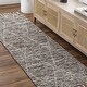 preview thumbnail 10 of 18, Ohad Handmade Boho Diamond Wool Area Rug Taupe/Sage - 2' 6" x 8'