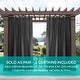 preview thumbnail 100 of 99, ATI Home Indoor/Outdoor Solid Cabana Tab Top Curtain Panel Pair