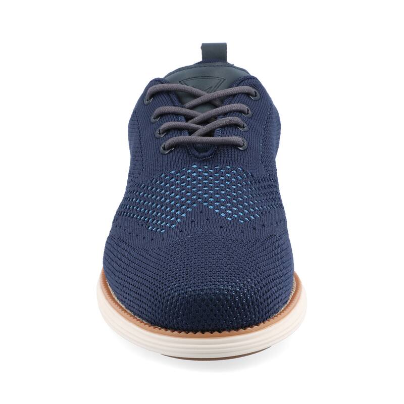 Vance Mens Medium and Wide Width Mens Ezra Knit Wingtip Dress Shoe