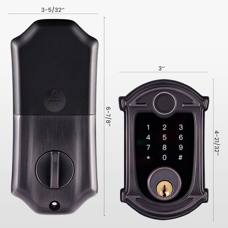 Smart Lock with Bluetooth, Fingerprint and Auto-Lock