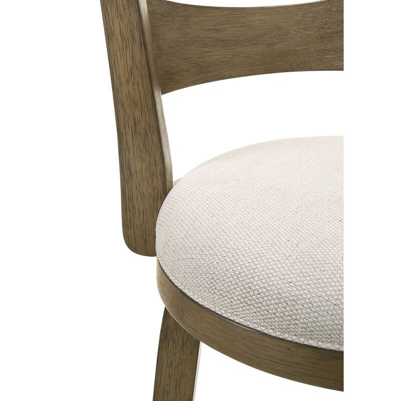 Blair Counter Height or Bar Height Rubberwood Barstool with Fabric Seat