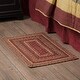 preview thumbnail 1 of 1, Cider Mill Jute Rug Rect w/ Pad 20x30 - 20" x 30" 20" x 30" - Red