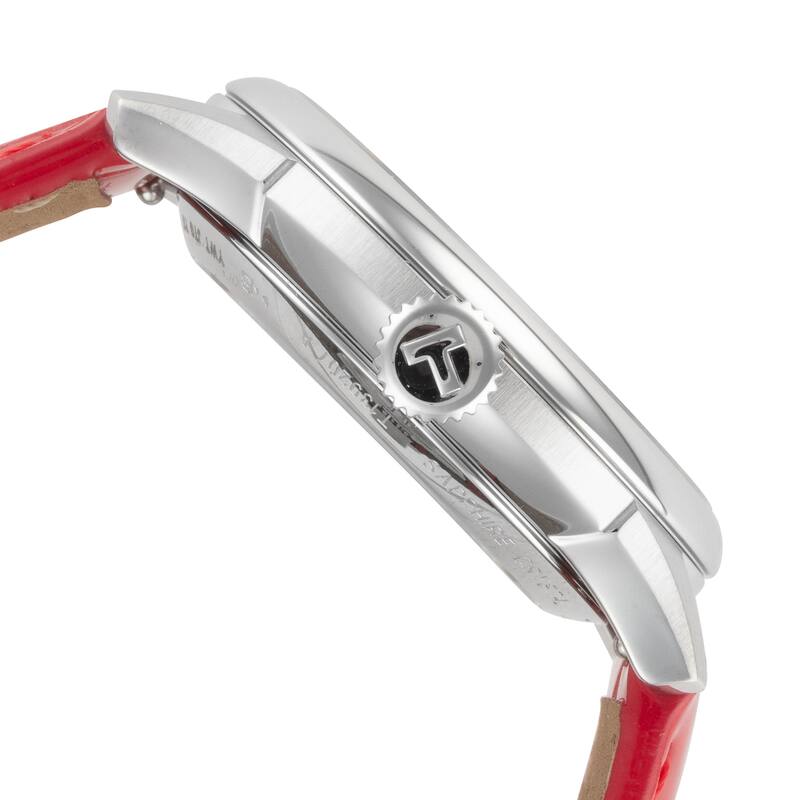 Tissot Women's Chemin des Tourelles 34mm Automatic Red Watch T1392071611100 - Silver - One Size