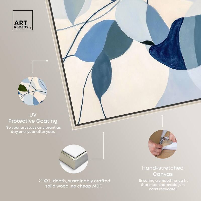 Woven Botanicals I Canvas by Art Remedy
