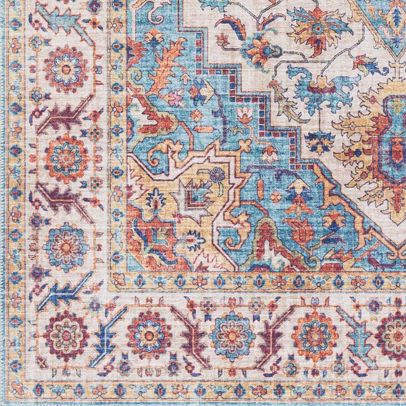 Livabliss Iris Traditional Medallion Area Rug