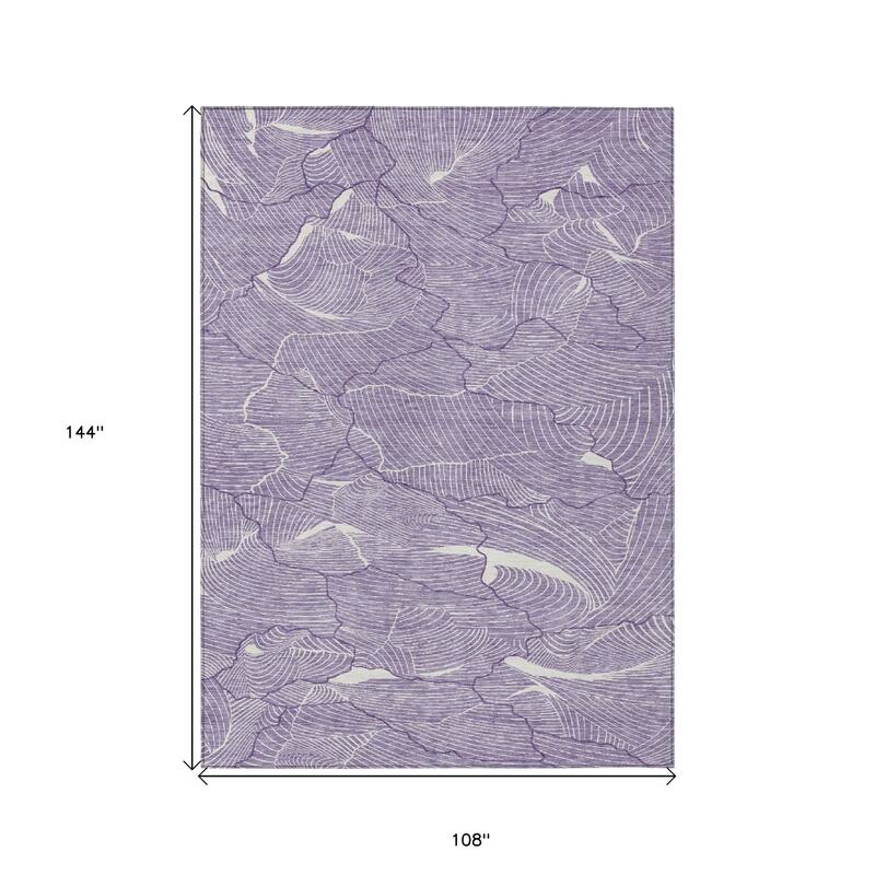HomeRoots Abstract Transitional Rectangle Outdoor Rug