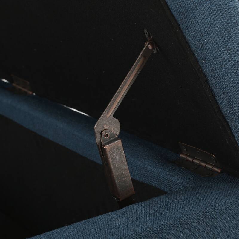 Mission Tufted Fabric Storage Ottoman Bench by Christopher Knight Home