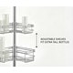 preview thumbnail 38 of 40, Utopia Alley Tension Pole Shower Caddy Corner Organizer, Adjustable with 4 Removable Baskets, 60 to 97 Inch