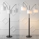 preview thumbnail 9 of 8, Sylva 78.5" 3-Light Mid-Century Modern Head-Adjustable Iron LED Arc Floor Lamp, Oil Rubbed Bronze by JONATHAN Y