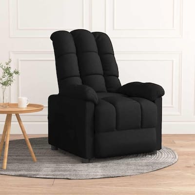vidaXL Recliner Black Fabric - 29.1" x 38.9" x 40.1"