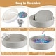 preview thumbnail 18 of 18, Costway 42.5" Round Foam Ball Pits with 25D Sponge Filling Washable PU - See Details