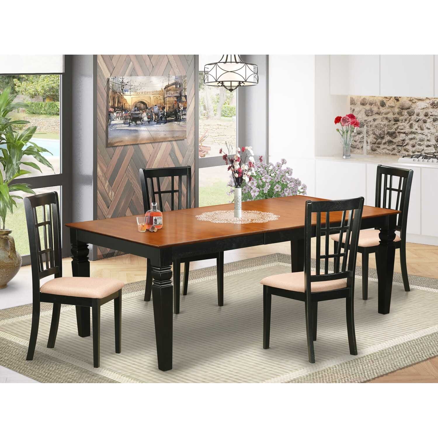 Contemporary Dining Set - Table & Chairs - Modern Kitchen Set - Cool Room Furniture