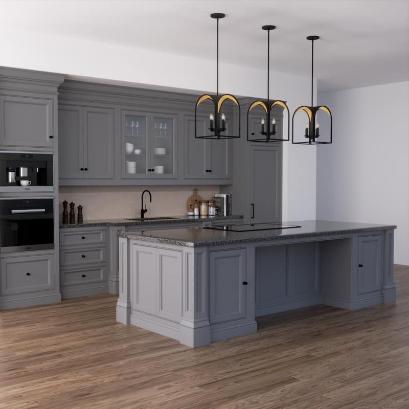 Hunter 12" Dukestown 4-Light Pendant - Kitchen Island, Dining Room, Entry - Contemporary, Industrial, Transitional