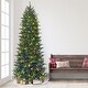 preview thumbnail 3 of 5, Puleo International 9 ft. Pre-lit Slim Fraser Fir Tree Dual Color LED Lights