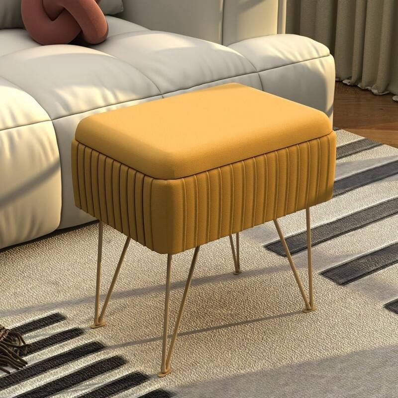 With Storage Small Ottoman