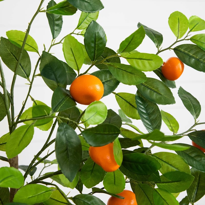 5' Artificial Tangerine Tree - Green - On Sale - Bed Bath & Beyond ...