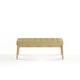 preview thumbnail 3 of 11, Saxon Mid-century Tufted Fabric Ottoman Bench by Christopher Knight Home - 43.00 L x 15.75 W x 17.00 H