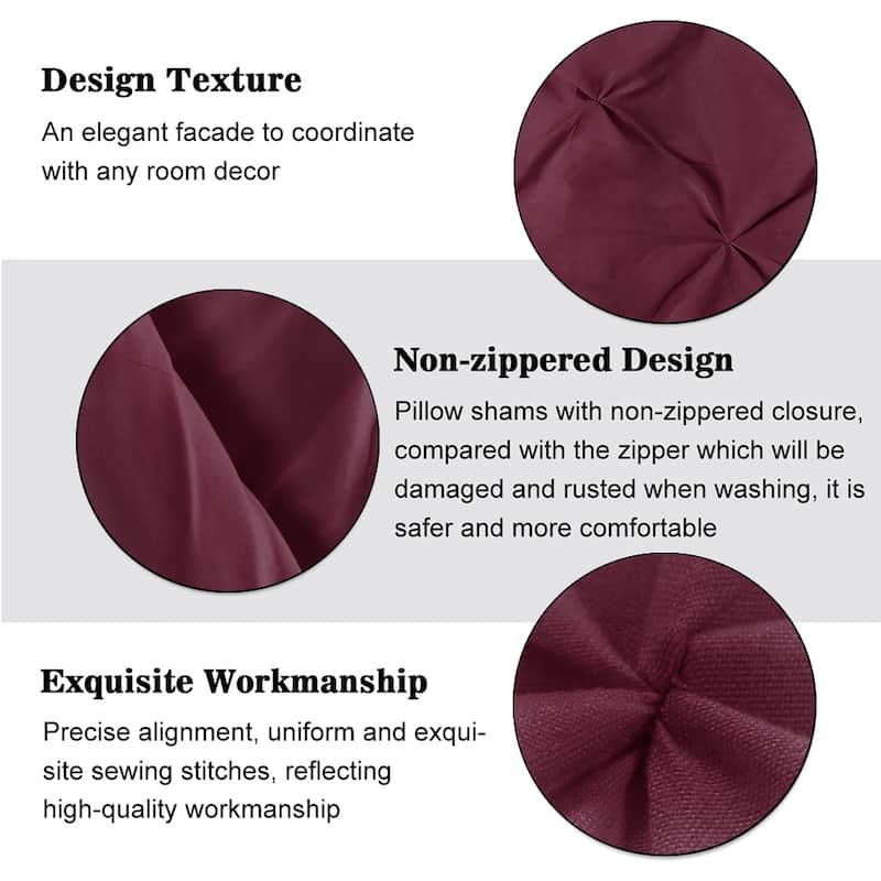 Shatex Pintuck Bedding Comforter Sets