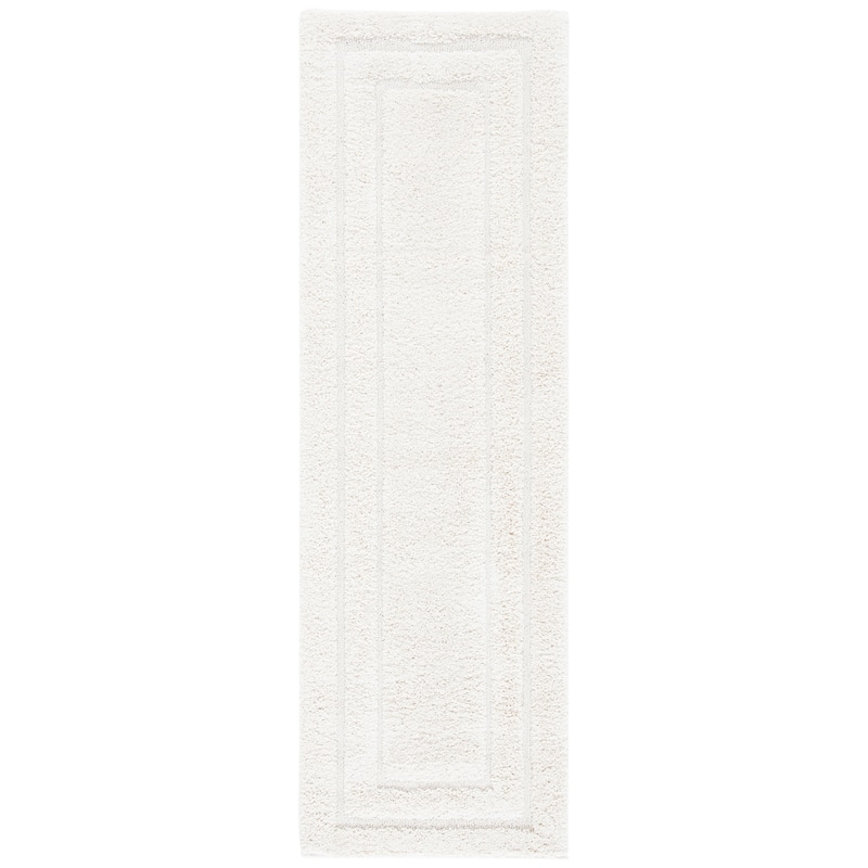 SAFAVIEH Florida Shag Carlinde Border 1.2-inch Thick Rug