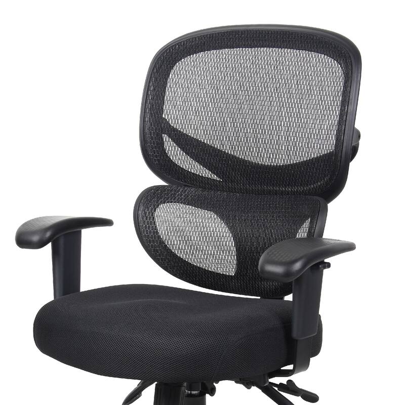 Samy Multi-Function Task Chair, Black Mesh SereneSoft, Ratchet Back