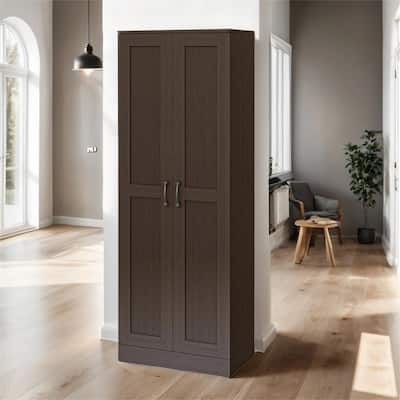 69" Wood Pantry Storage Cabinet with Soft Close Doors