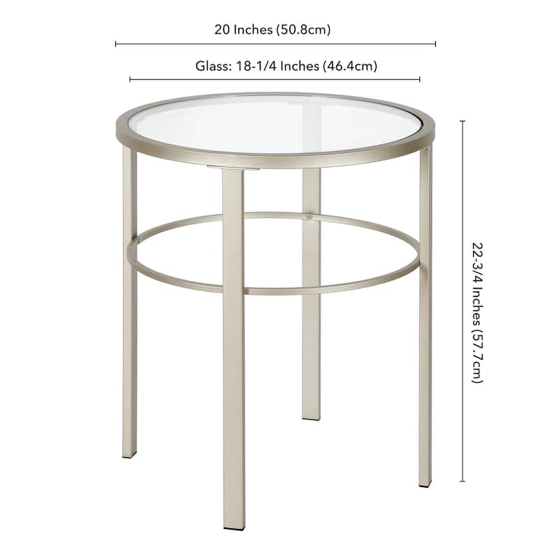 Gaia 20" Wide Round Side Table - 20" Wide