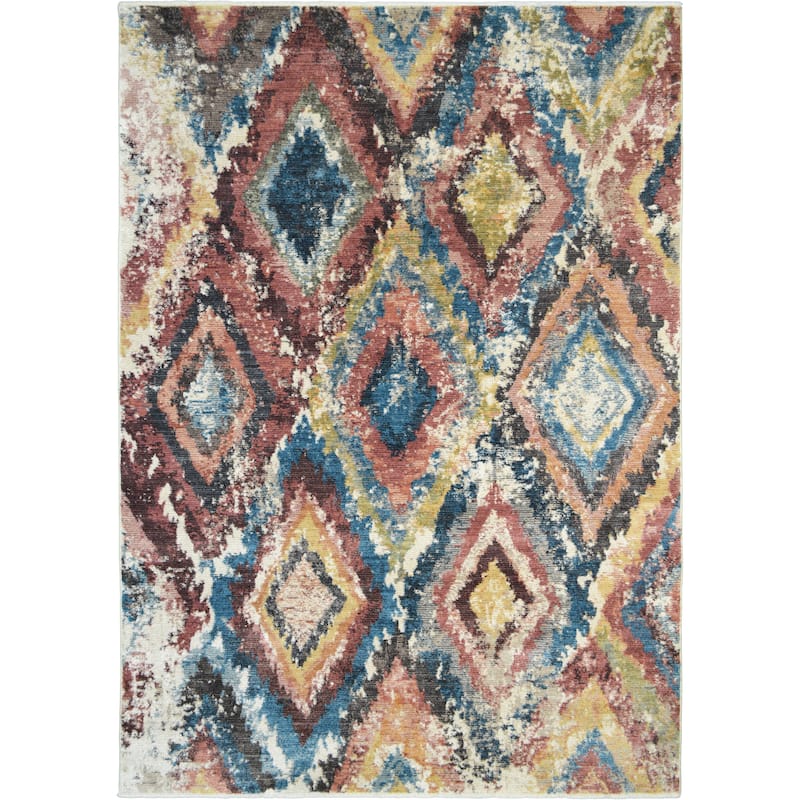 Mayberry Oxford Hurley Geometric Area Rug - 2'1"x7'5" - Multi