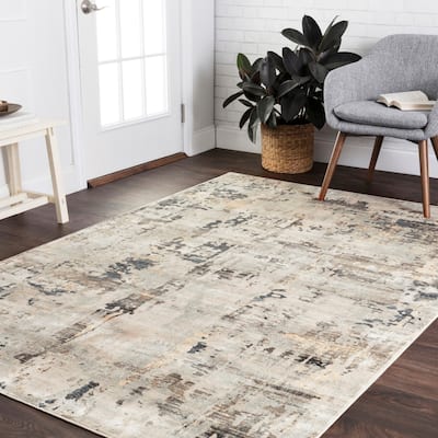 Alexander Home Mid-century Modern Distressed Area Rug