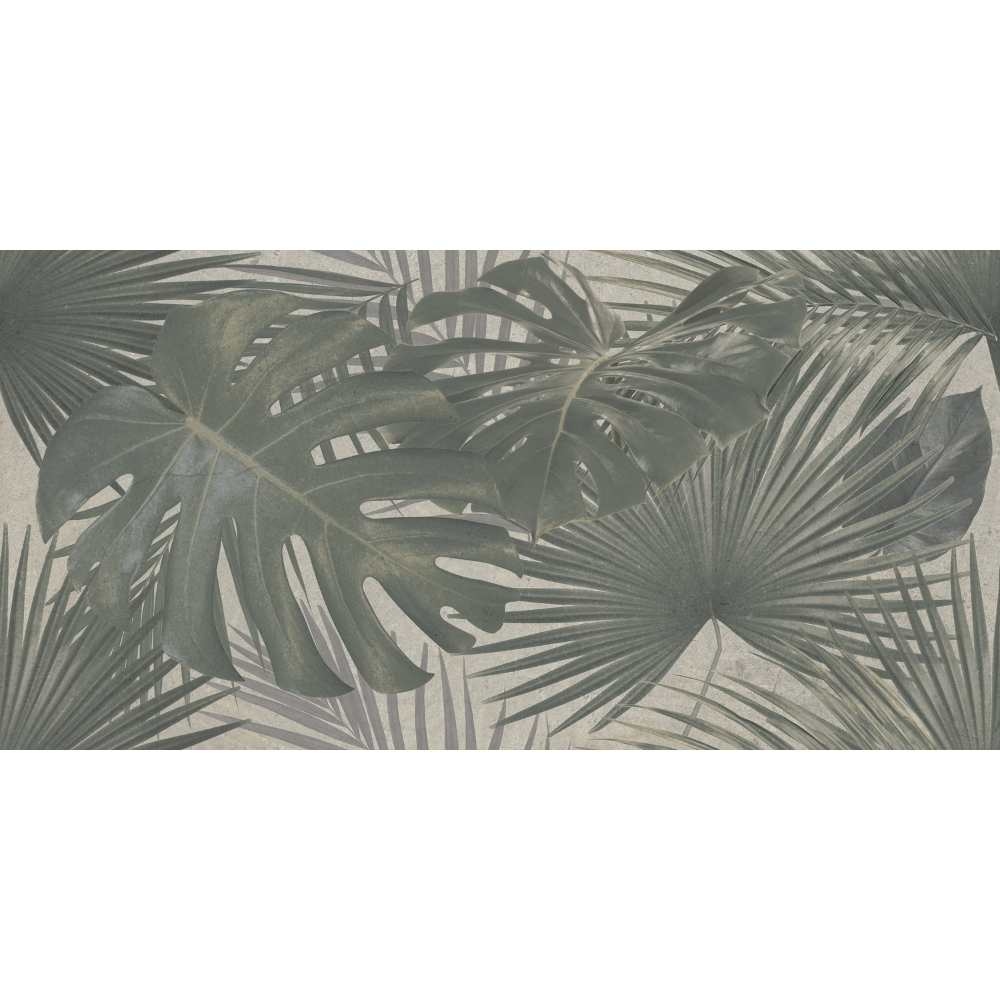 Idyll 24x48 Jungle Glossy Porcelain Botanical Tile - Floor & Wall