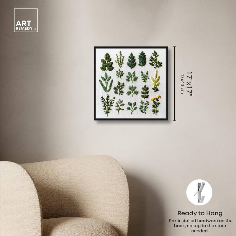 Stitched Sprout II Canvas by Art Remedy