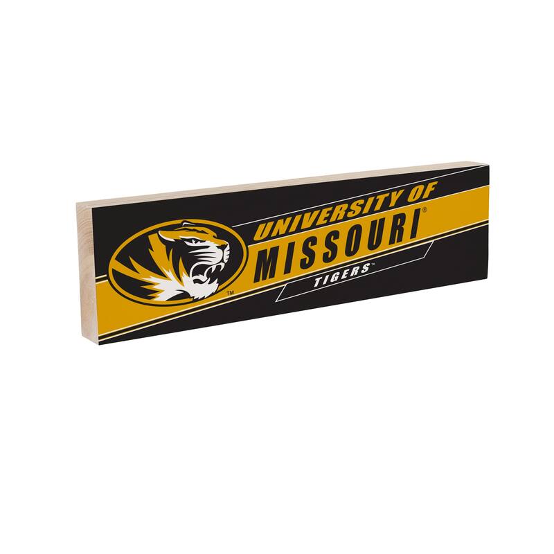 University of Missouri Wooden Tabletop Mantel Shelf Sign