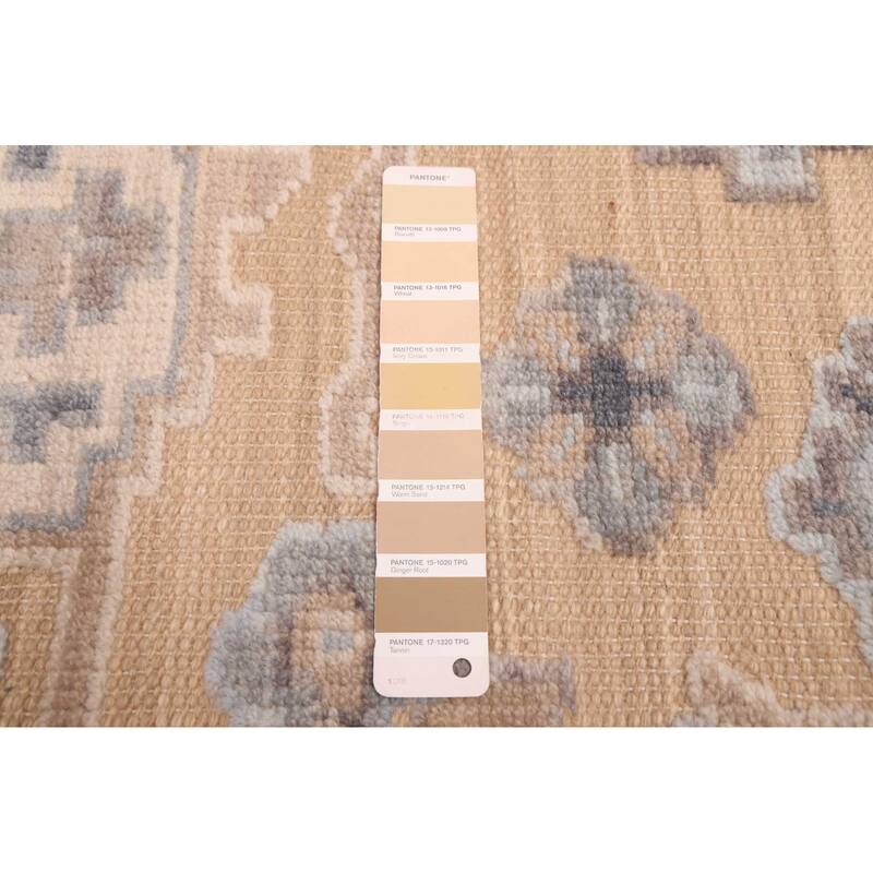 ECARPETGALLERY Hand-knotted Finest Oushak Tan Wool Rug - 8'0 x 10'3