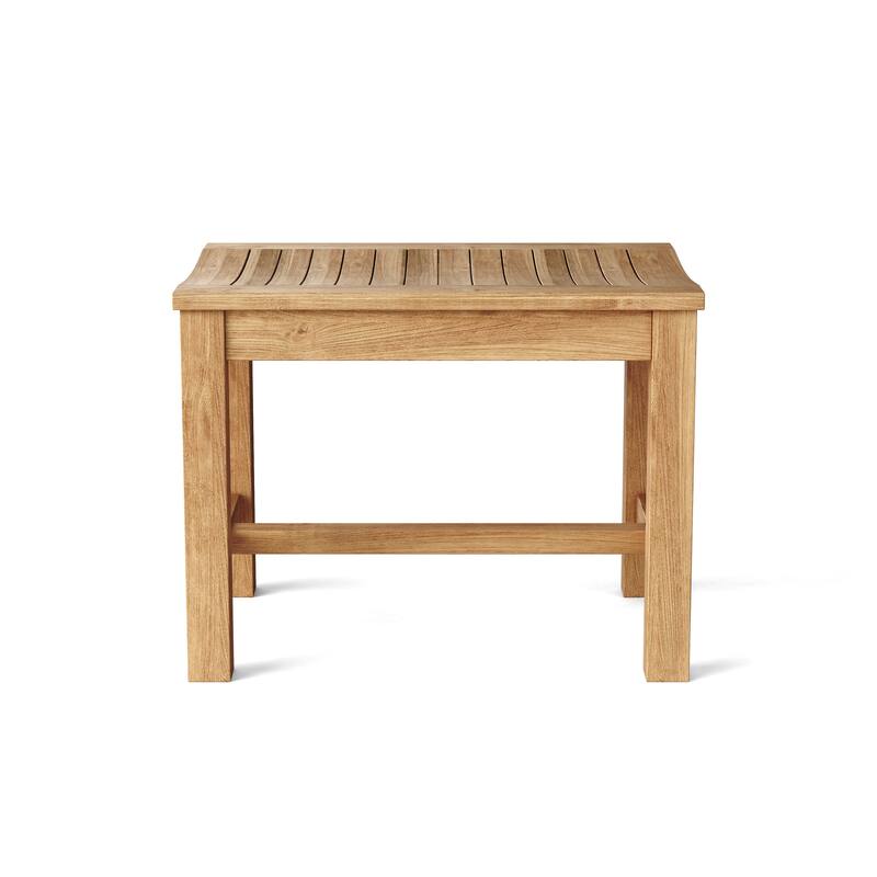 Casablanca Teak Outdoor Dining Stool - N/A
