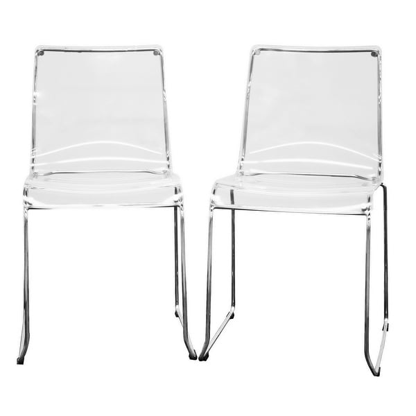Lino Acrylic Dining Chair Clear - 2pcs. Opens flyout.