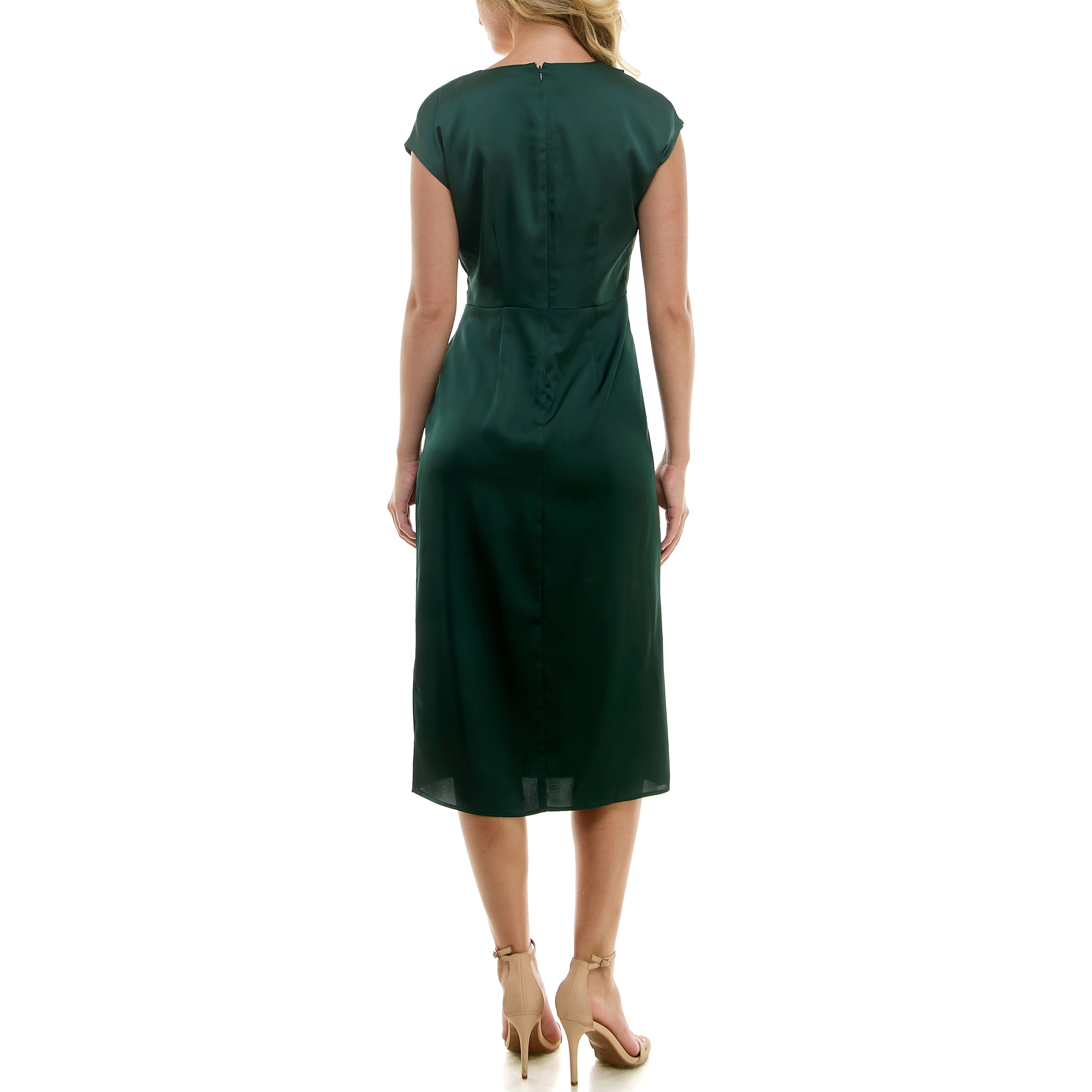 nicole miller silk dress 90s Christmas Print Back vent Nicole Miller Angelina Botanic Silk