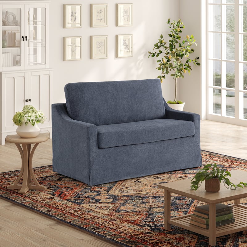 Serta Harbor Twin Sleeper Loveseat - Navy