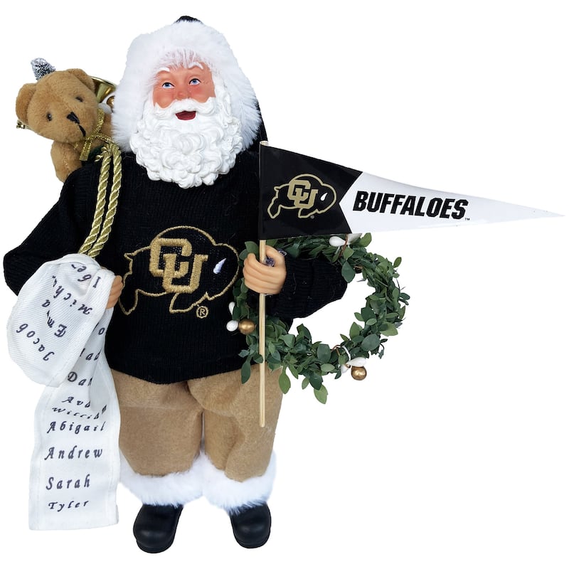 NCAA 12"University of Colorado Proud Santa