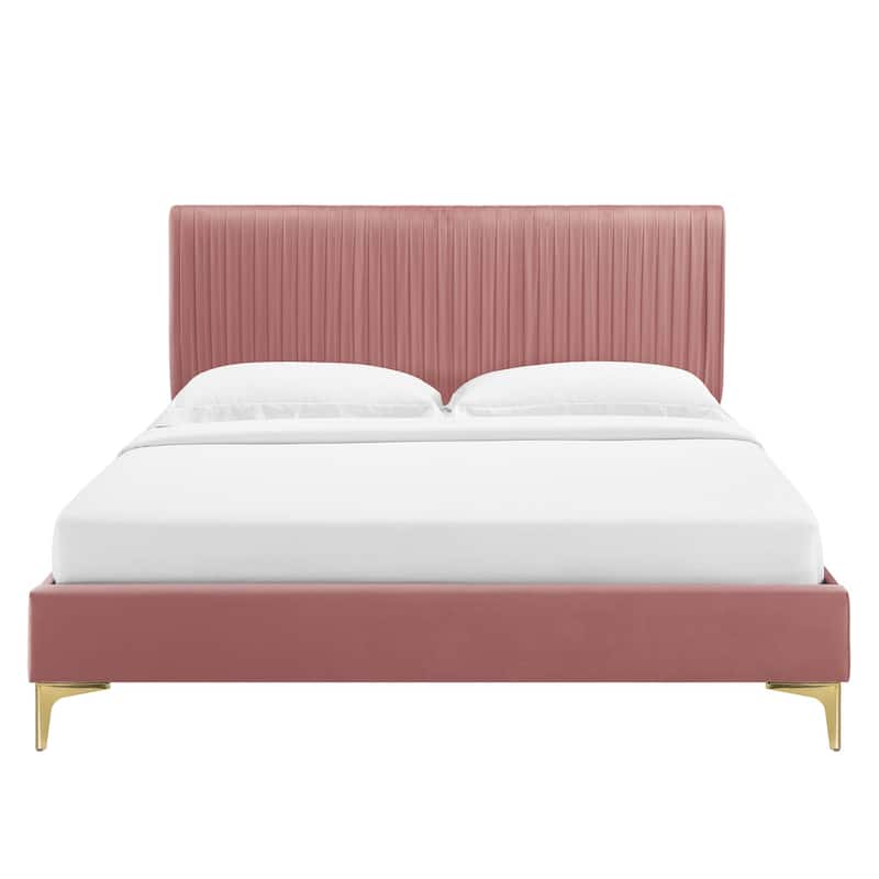 Peyton Performance Velvet Full Platform Bed