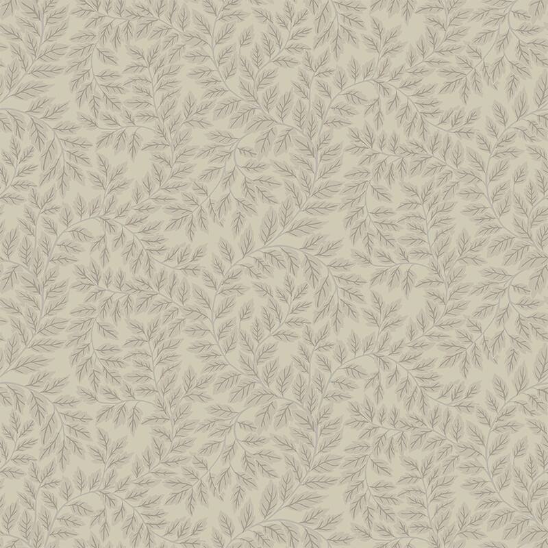 A-Street Prints Lindlov Taupe Leafy Vines Wallpaper