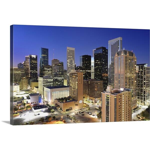Shop Houston Skyline Texas Canvas Wall Art Free Shipping