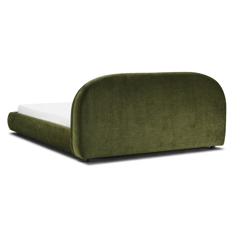 Poly & Bark Genoa Bed - Fully Upholstered with Rounded Profile