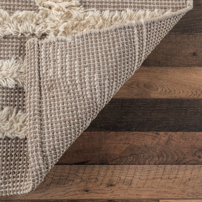 Nuloom Kandice Contemporary Trellis Wool Blend Area Rug