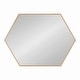 preview thumbnail 31 of 90, Kate and Laurel Rhodes Framed Mid-century Hexagonal Wall Mirror