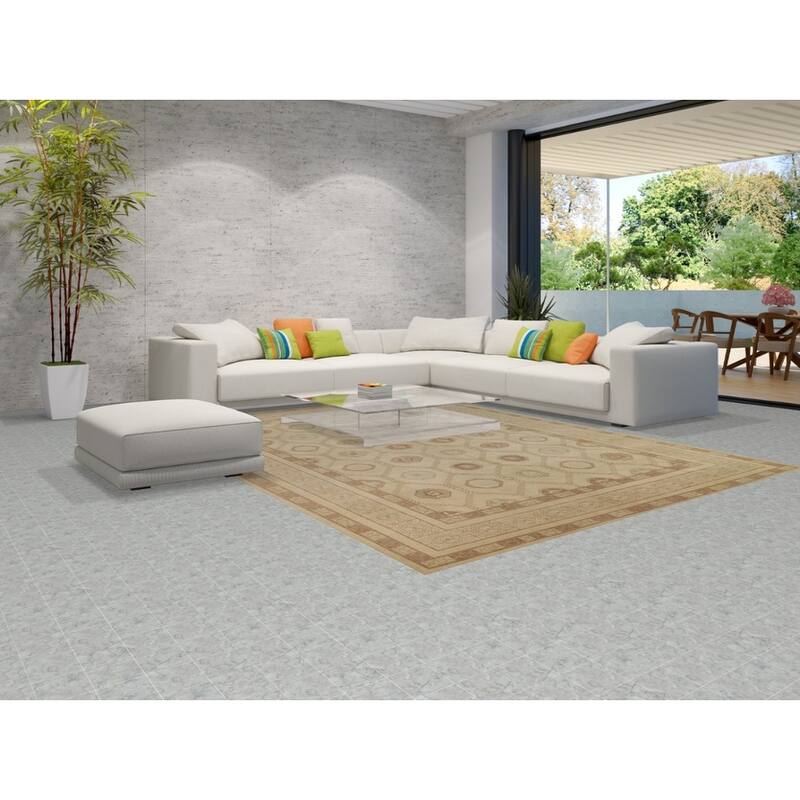 All-Over Vegetable Dye Khotan Turkish Area Rug Handmade Wool Carpet - 8'11" x 11'10"