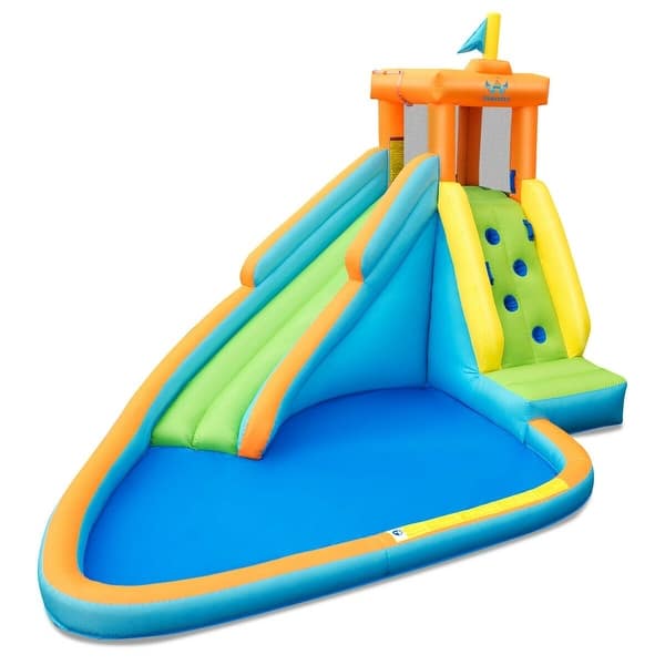 slide 2 of 19, Inflatable Water Slide Kids Bounce House Castle - Multi
