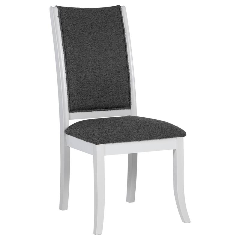 Tyler Pearl White Upholstered Dining Side Chair (Set of 2)
