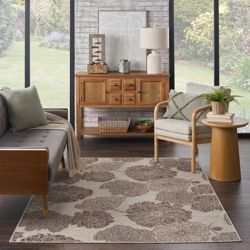 Nourison Garden Oasis Indoor/Outdoor Nature Area Rug
